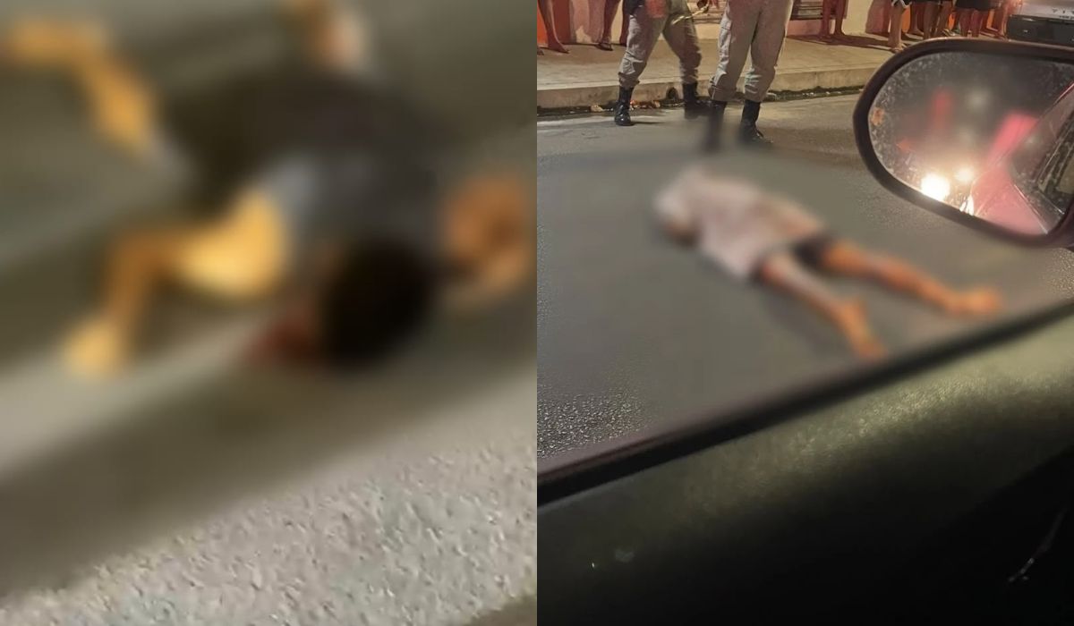 Homem é baleado por dupla em motocicleta, tenta correr e morre ao cair em rua no Jacintinho