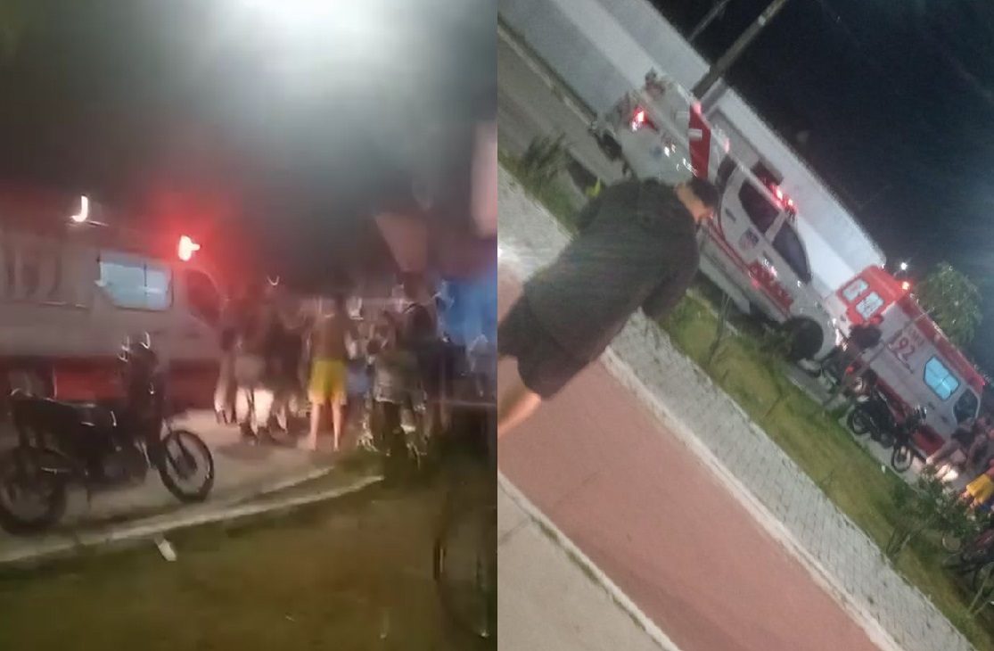 Dois são baleados em praça e dupla foge em moto, no Benedito Bentes
