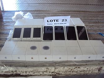 Alguns dos produtos disponíveis no leilão