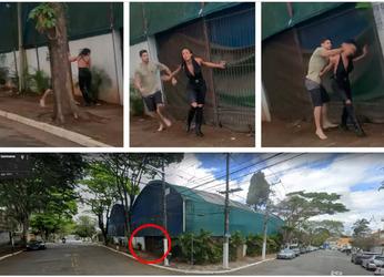 Imagens da agressão