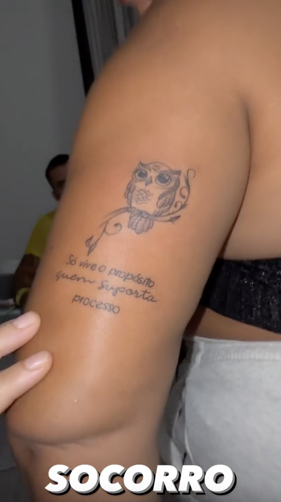 Tatuagem feita na Farofa da Gkay &amp;mdash; Foto: Reprodu&amp;ccedil;&amp;atilde;o / Instagram