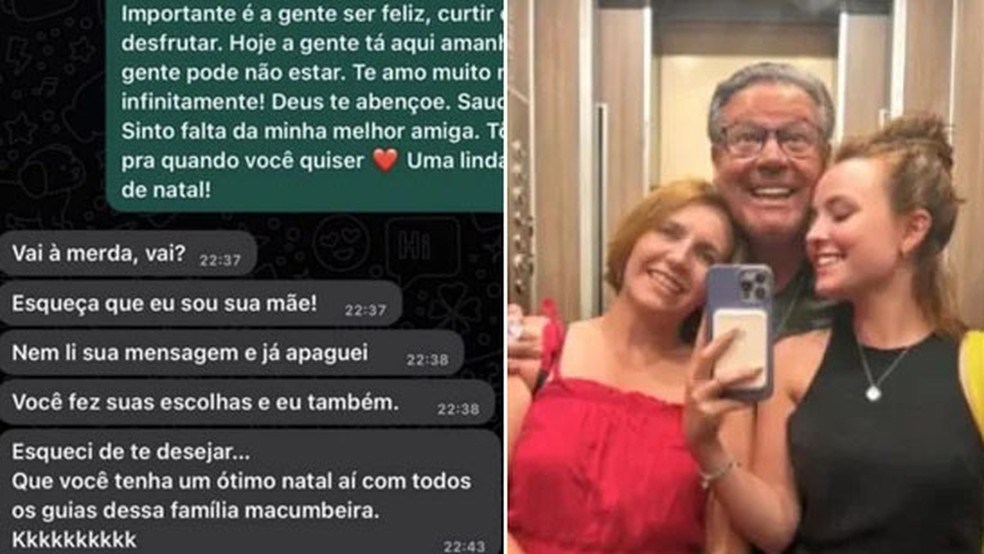 Polícia investiga intolerância religiosa da mãe de Larissa Manoela: 'Família macumbeira' — Foto: Reprodução