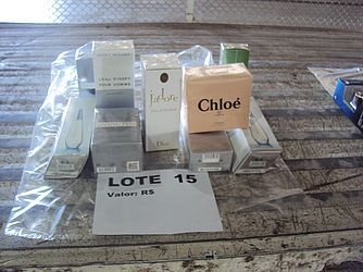 Alguns dos produtos disponíveis no leilão