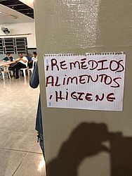 Abrigos foram improvisados para receber moradores afetados pelas chuvas 