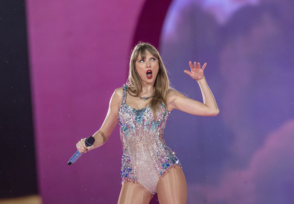 Taylor Swift se apresentou no Brasil com "The Eras Tour" — Foto: Taba Benedicto/Estadão Conteúdo