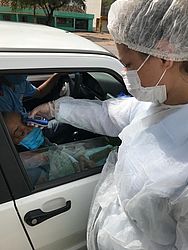 Barreira fiscaliza rodovia em Delmiro Gouveia