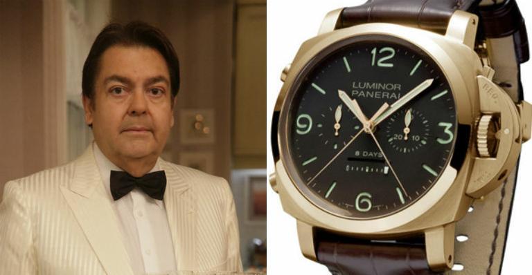 Luminor PaneraiPreço: R$ 90 mil Esse modelo da coleção do apresentador foi doado para um evento beneficente promovido por Roberto Justus, em 2012