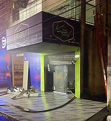 Loja que pegou fogo