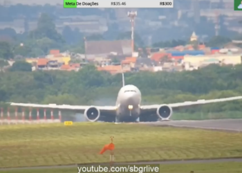 Piloto da LATAM faz manobra radical ao pousar no aeroporto de Guarulhos; veja o vídeo