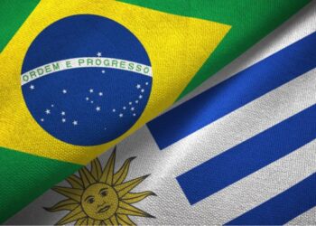 uruguai e brasil bandeiras