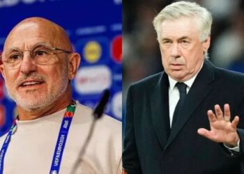 Enquanto o técnico da Espanha ganha R$ 11,7 milhões por ano, Ancelotti tem salário muito maior no Brasil