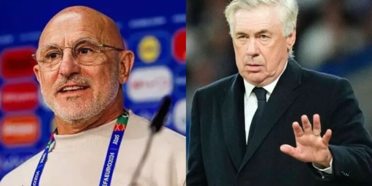 Enquanto o técnico da Espanha ganha R$ 11,7 milhões por ano, Ancelotti tem salário muito maior no Brasil