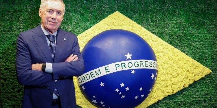 Até quando o contrato garante Ancelotti como treinador da Seleção Brasileira?