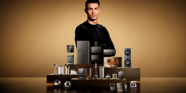 Cristiano Ronaldo é escolhido para representar marca que quer dominar o mercado de tecnologia doméstica