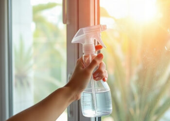 Amaciante diluído água usado limpeza