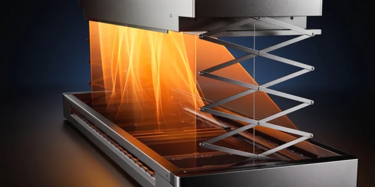 O varal da Xiaomi que fica no teto seca 80 peças, suporta 45 kg e ainda funciona como luminária