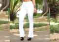 Esquecida temporadas calça jeans branca