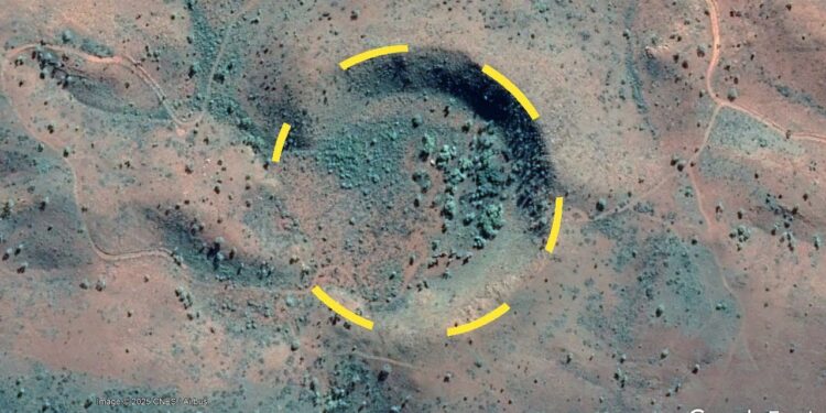 Imagem google earth revelou formação