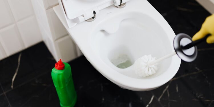 Misturar produtos limpeza vaso sanitário