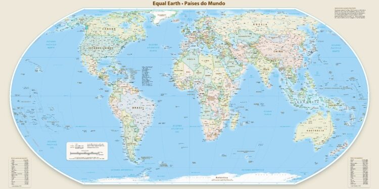 Novo mapa múndi aprovado onu