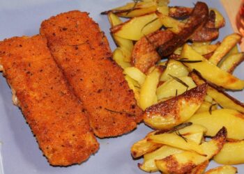 Peixe frito fica leve técnica