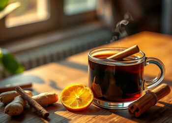Adicionar gengibre canela café trazer