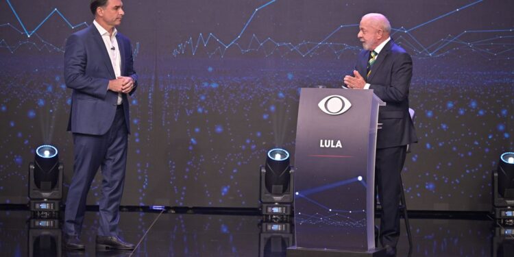 Lula flávio bolsonaro comparecer debate