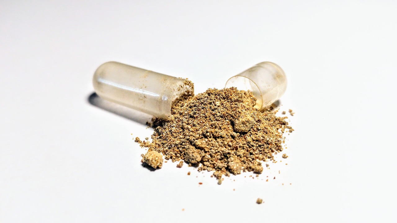 ashwagandha, pó, suplementos, cápsula, herbal, ervas, saúde, adaptógeno, planta
