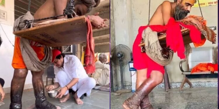 Hindus passam prática religiosa sacrifício