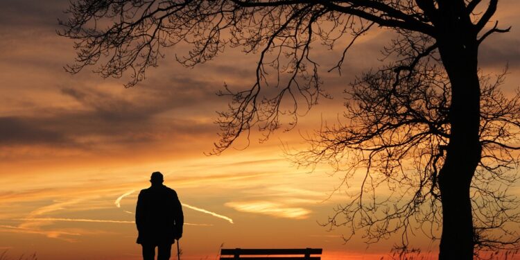 Busca momentos solitude acaba percebendo