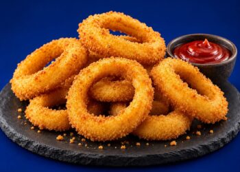 Receita anéis cebola apimentados transforma