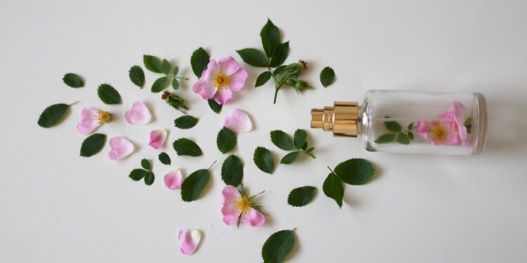 Sensação fresca aroma sofisticado perfumes