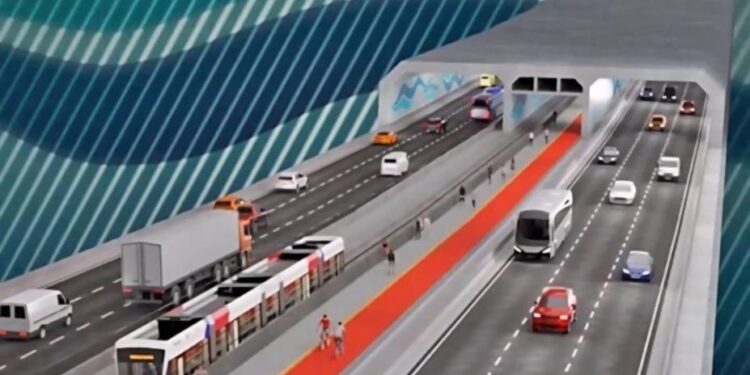 Túnel construído mar terá ligação