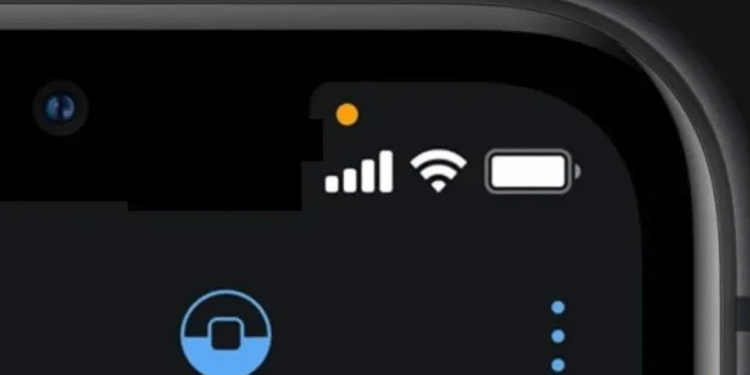 Não é por causa da bateria: o que significam os pontos verde e laranja que aparecem na tela do iPhone