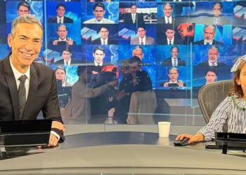 César Tralli comete gafe em estreia no Jornal Nacional