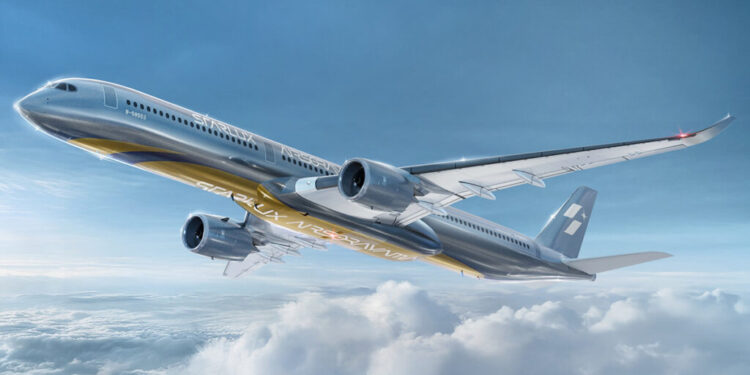 Avião dourado e cromado passará a operar voos comerciais e viajantes estão maravilhados