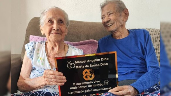 Casamento mais longo do mundo terminou após quase 85 anos de união no Brasil