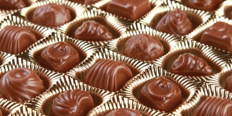 Chocolate em bandeija