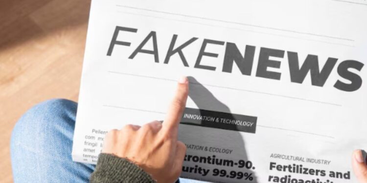 Ilustração referente a fake news