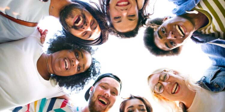 Ilustração de felicidade e união