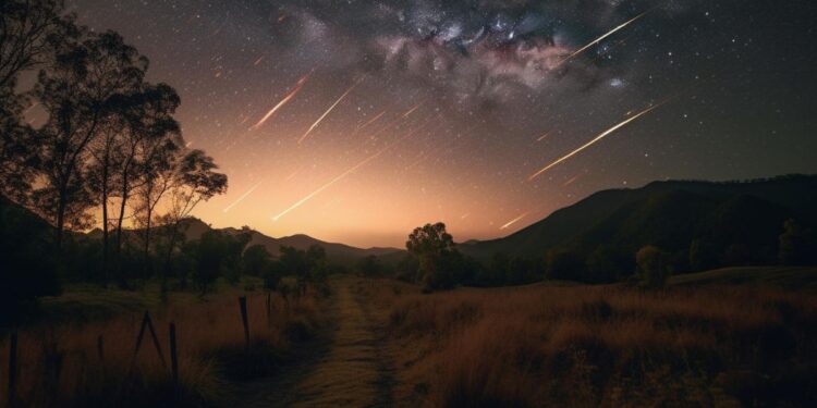 Diversos fragmentos de meteoros