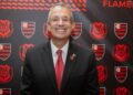 Bap, presidente do Flamengo sorrindo