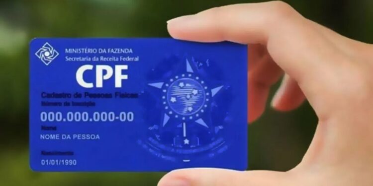 Ilustração de um CPF