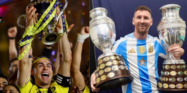 Cristiano Ronaldo ou Messi? Veja qual jogador possui mais títulos na carreira