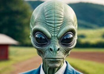 Ilustraçao de um extraterrestre