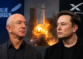Elon Musk manda recadinho para Jeff Bezos, após explosão da nave da Blue Origin