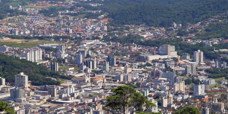Foto aérea de Jaraguá do Sul