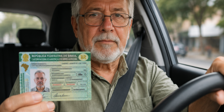 Mudança nas regras faz motoristas com 50+ correrem risco de perder a CNH